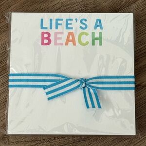 NWT Chubbies Life’s a Beach Notepad 5.5 x 5.5, 200 sheets